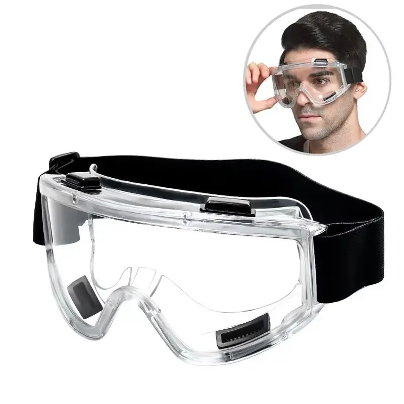 Safety Goggle Anti Splash Dust Proof Work Lab Eyewear Eye Protection Industrial Research Safety Glasses Clear Lens