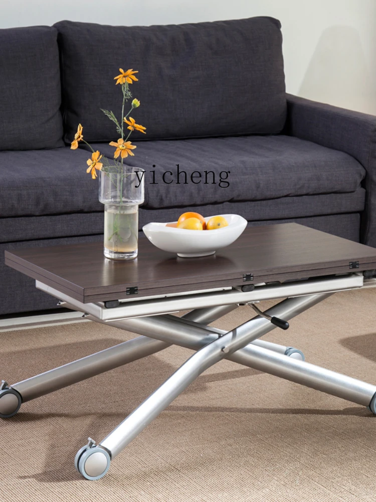 XL Retractable Lifting Coffee Table Dual-Purpose Multifunctional Folding Small Apartment Table