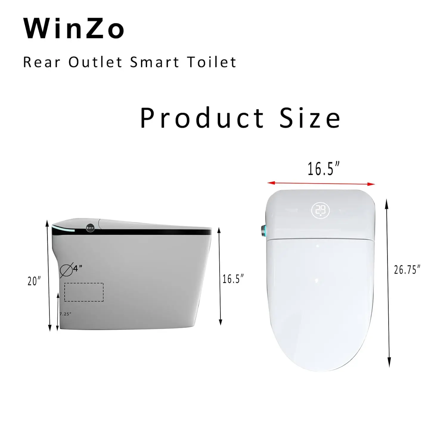 Smart Heated Bidet Toilet System 6