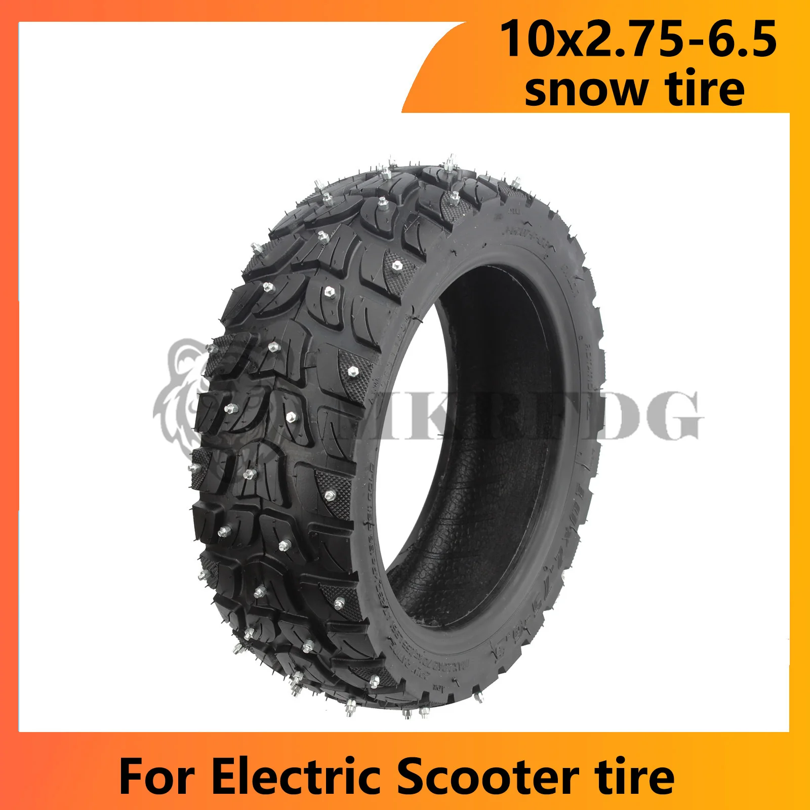 10 Inch 10x2.75-6.5 Scooter Tire 10x2.70-6.5 Tubeless Off-road Tires Wearproof Electirc Scooter Replace Winter snow tyre