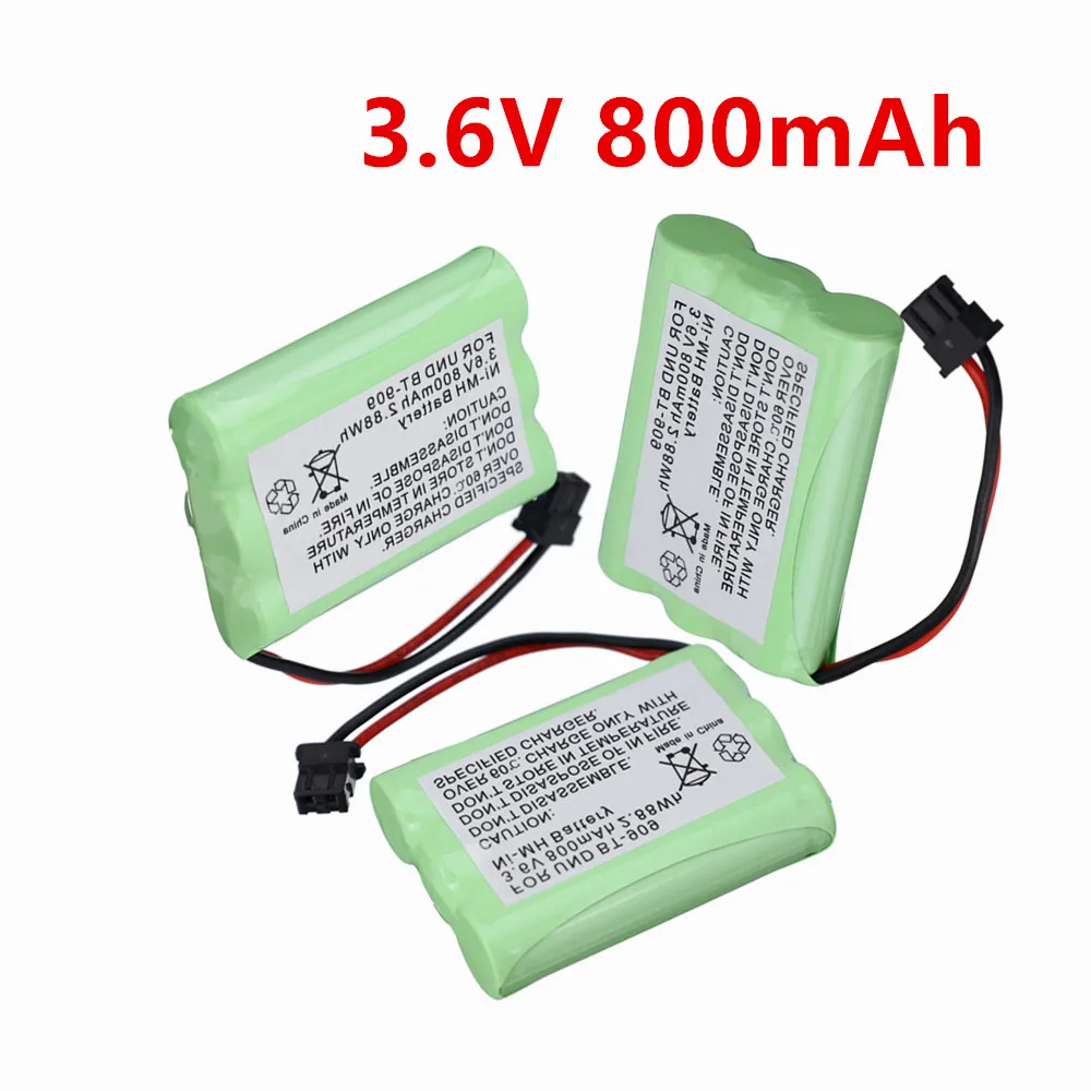 For Uniden BT1004 BT-909 BT909 Cordless Home Phone Battery AAA 3.6v 800mAh Rechargeable Battery Pack