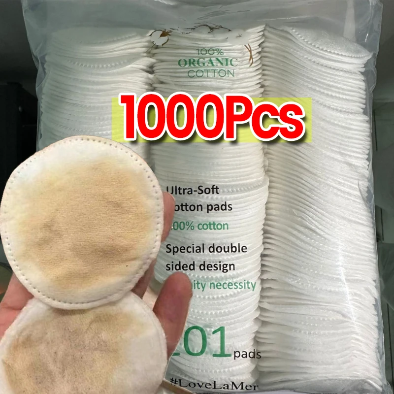 페이셜 메이크업 리무버 일회용 코튼 패드 부드러운 통기성 양면 라운드 매니큐어 리무버 클렌징 패드 메이크업 도구