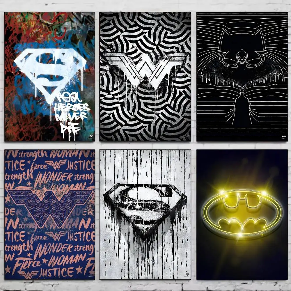 تيار مستمر بطل السوبر شعار ملصق ذاتية اللصق الفن مقاوم للماء ورقة ملصق مقهى بار غرفة جدار ديكور #1