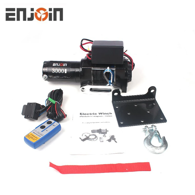 ENJOIN 3000lbs(1361KGS) Electric Atv Winches for Boats EJTXP-3000