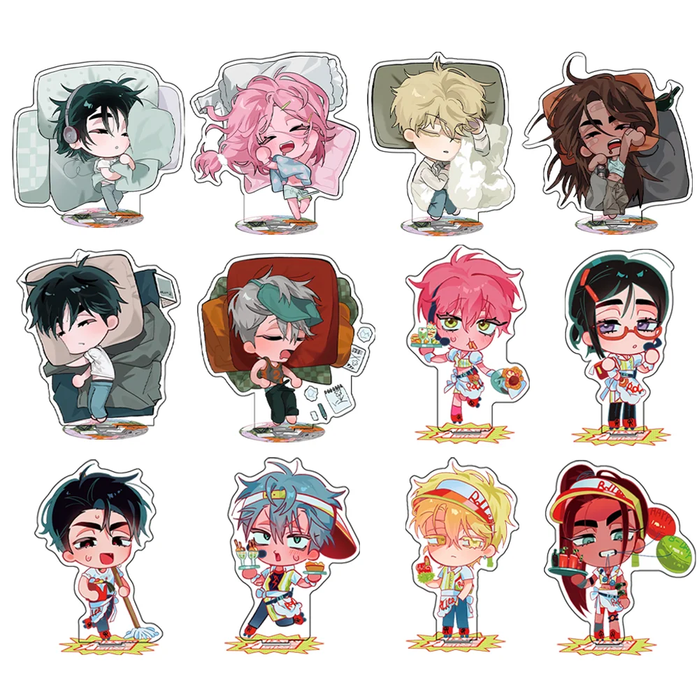Alien Stage Mizi Sua Till Hyuna Ivan Luka 10CM Cute Anime Acrylic Stand Keychain Double Sided Character Model Desk Decor Gifts