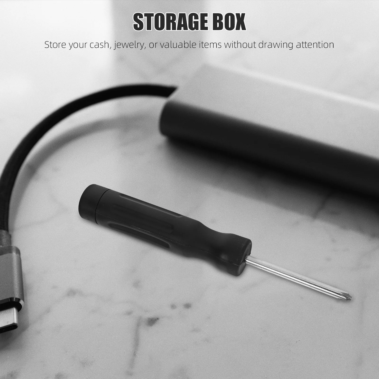 Storage Boxes Hidden Screwdriver Safe Holder Fake Case Artificial Furniture Cash Hider Containers for