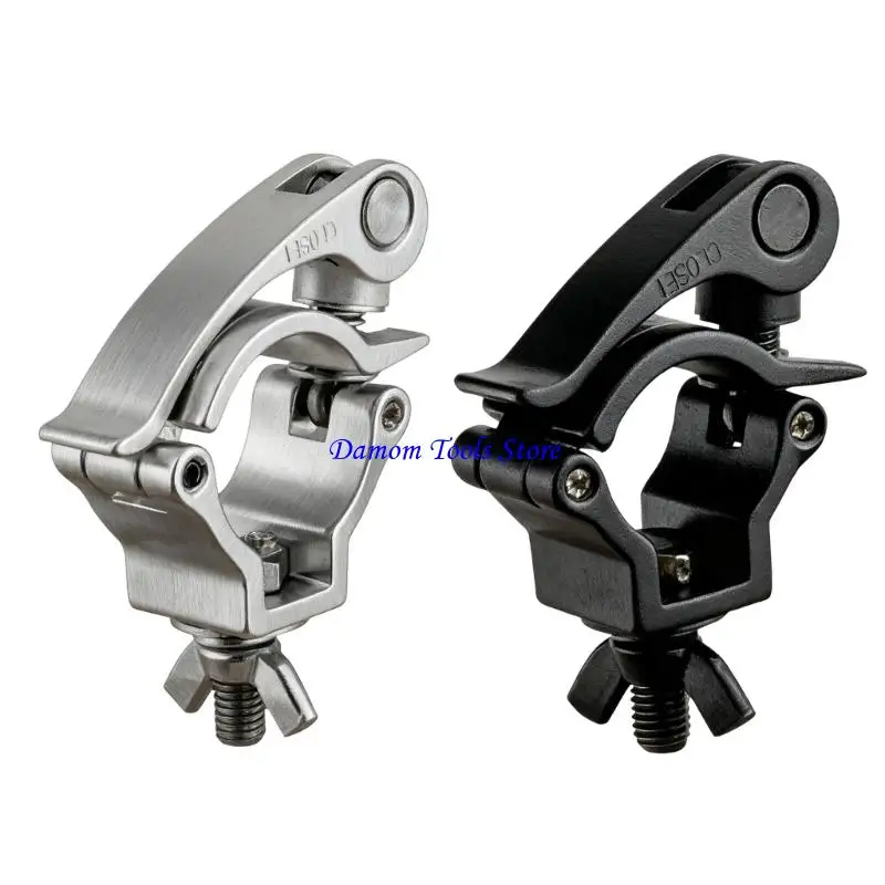 57BE Portables Aluminum Magnesium Alloys Stage Clamp Hook 32 35mm Tube Light Mounting Simple Adjustment