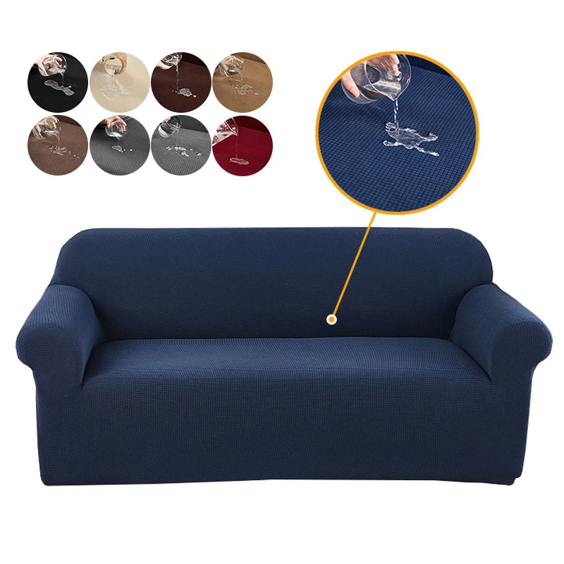 

MIDSUM Corner Sofa Cover For Living Room Elastic Couch Cover L Shape Sofa Plain Stretch Slipcover Waterproof Furniture Protector