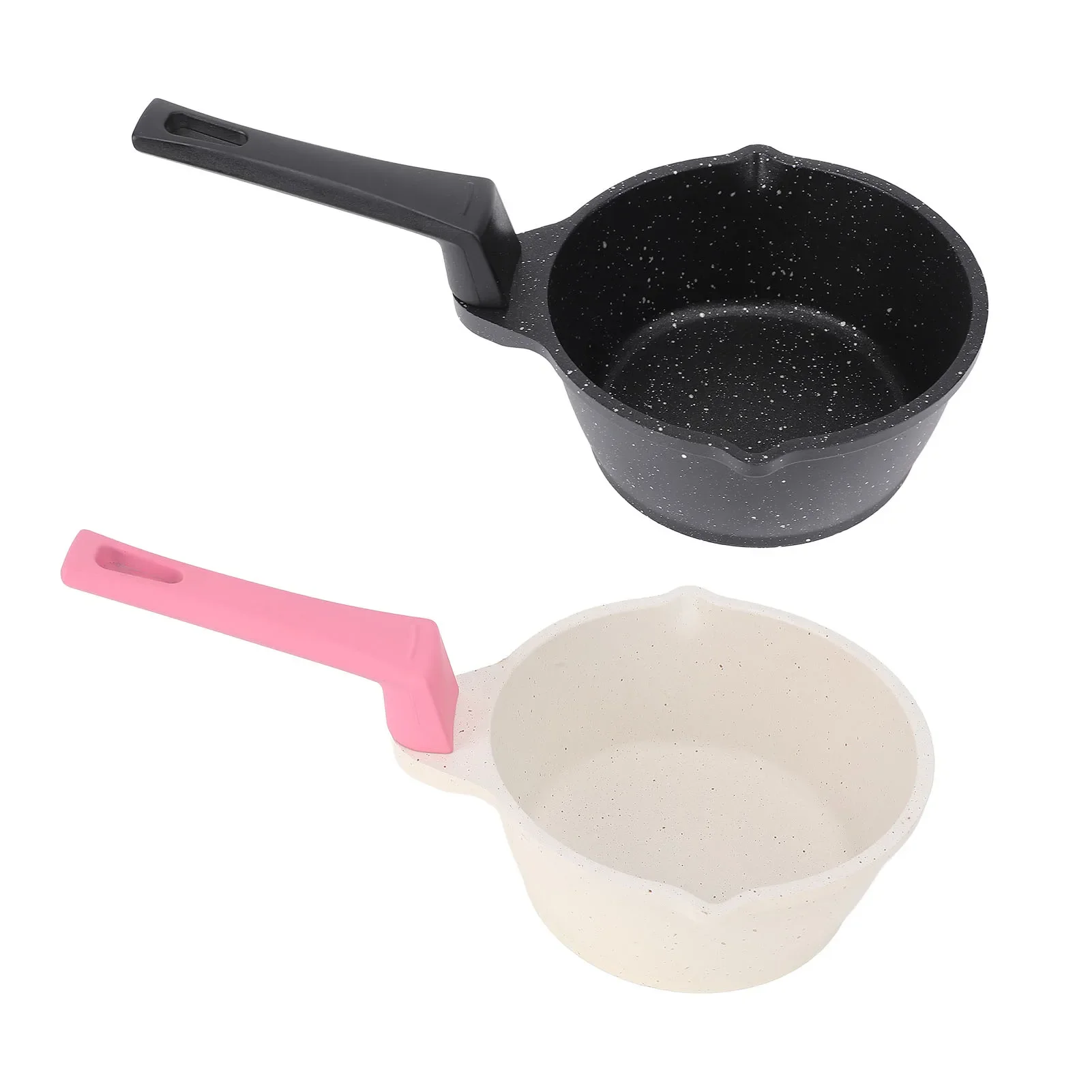 Small Hot Oil Pan Maifan Stone Antistick Coating Deepening Easy Cleanup Butter Warmer Pot for Home Use Small Milk Soup Pan
