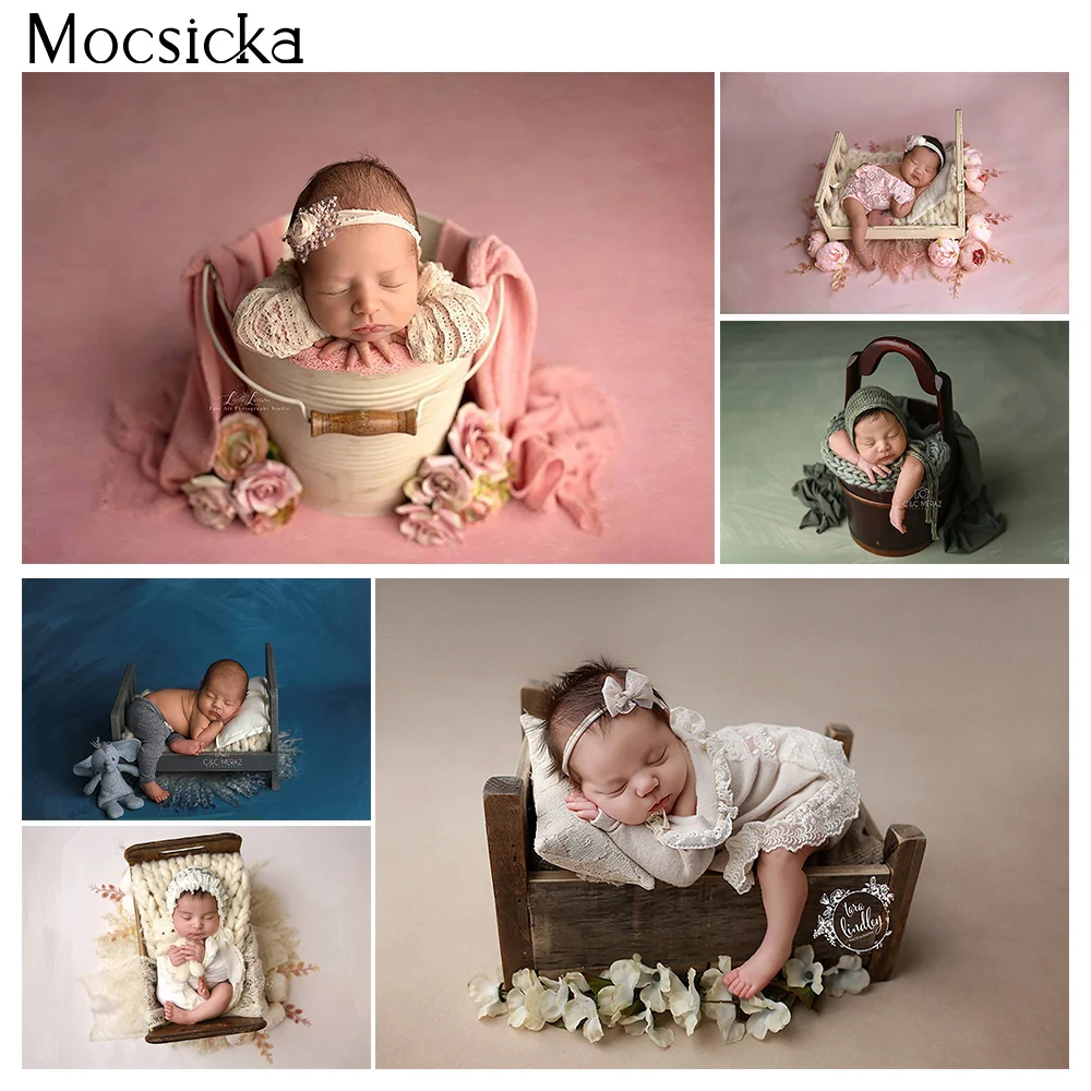 Mocsicka Solid Color Photography Backdrops Newborn Shower Portrait Photo Wallpaper Birthday Background Decoration Studio Booth