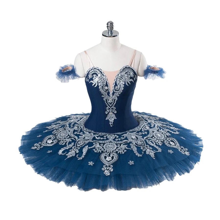 hot selling  high quality Unique Design Kids Girls Children Women Adult Performance Wear NAVY Ballet Tutu Costumes