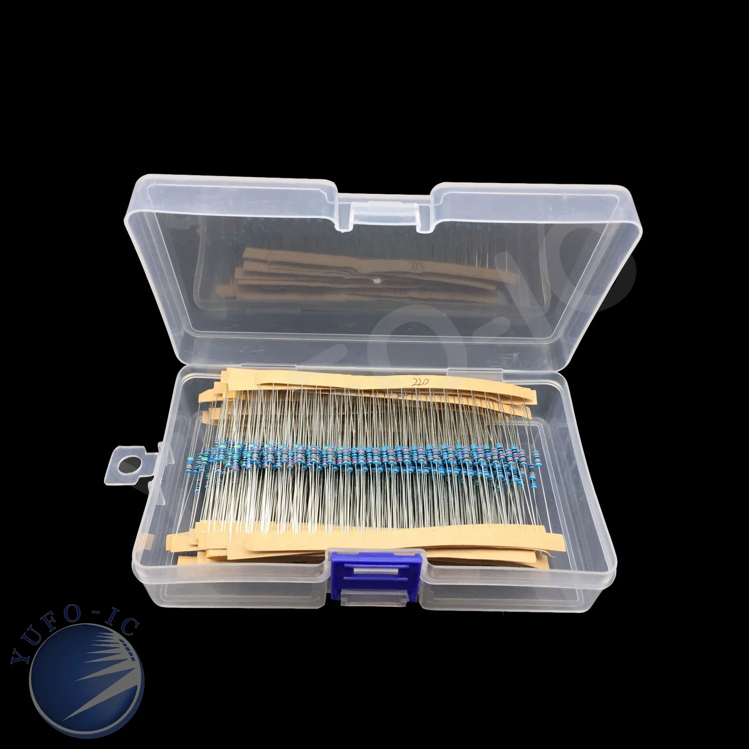 

600 Pcs (30 Kinds X Each 20pcs) 1 BOX Metal Film Resistor Pack 1/4W 1% Resistor Assorted Kit Set 10R 22R 100R 150R 200R 1K 10K