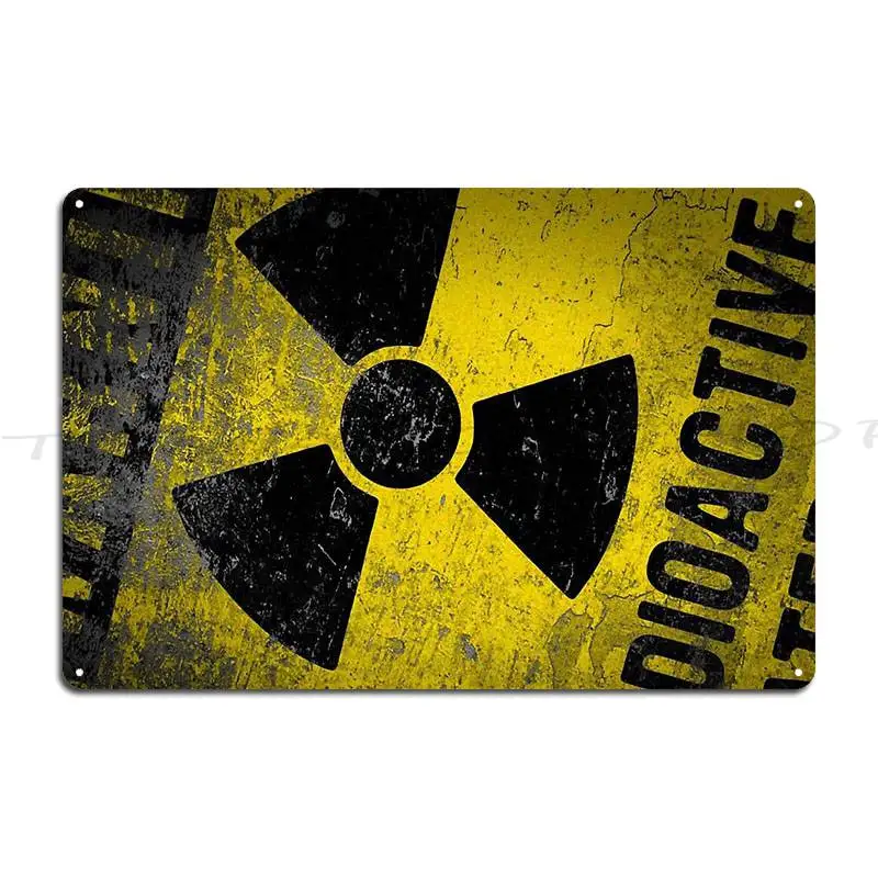 Radiation Hazard Essential  Metal Sign Cinema Designing Garage Wall Designer  Tin Sign Poster