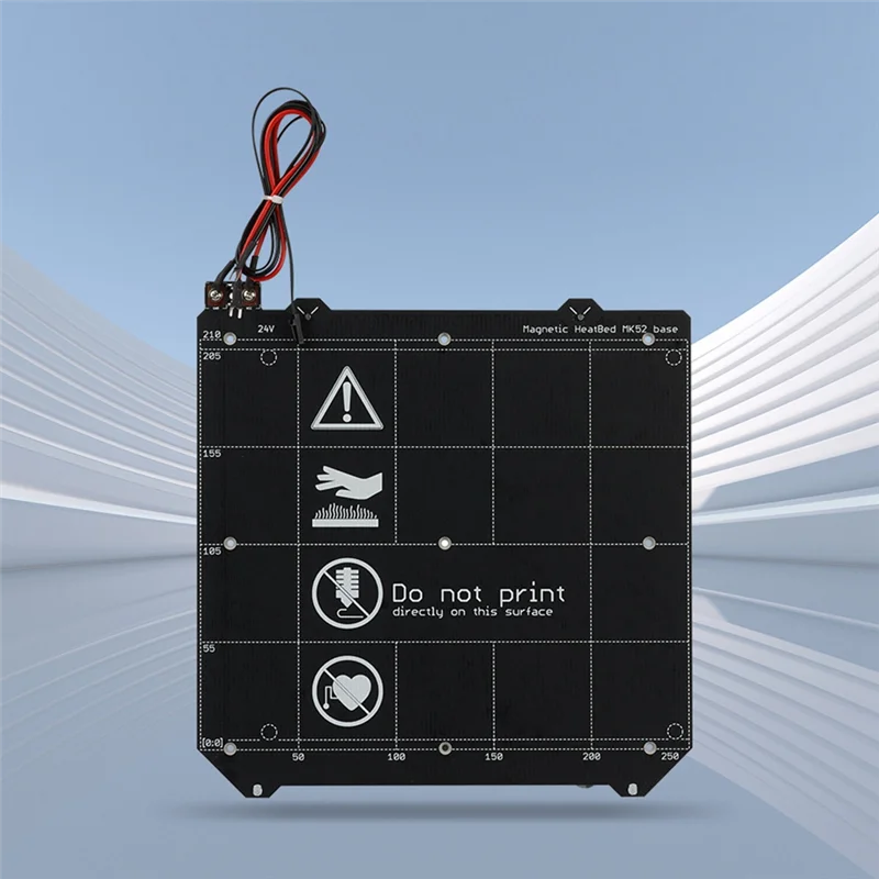 

Для Prusa I3 MK3S MK52 3D-принтер с подогревом, 24 В, магнитная горячая кровать-для Prusa I3 MK3S, совместимая с сборной пластиной