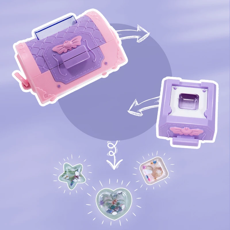 24 pçs diy menina princesa saco adesivo fabricante artesanal brinquedos festa jogo favor artesanal criativo 3d adesivo máquina para crianças