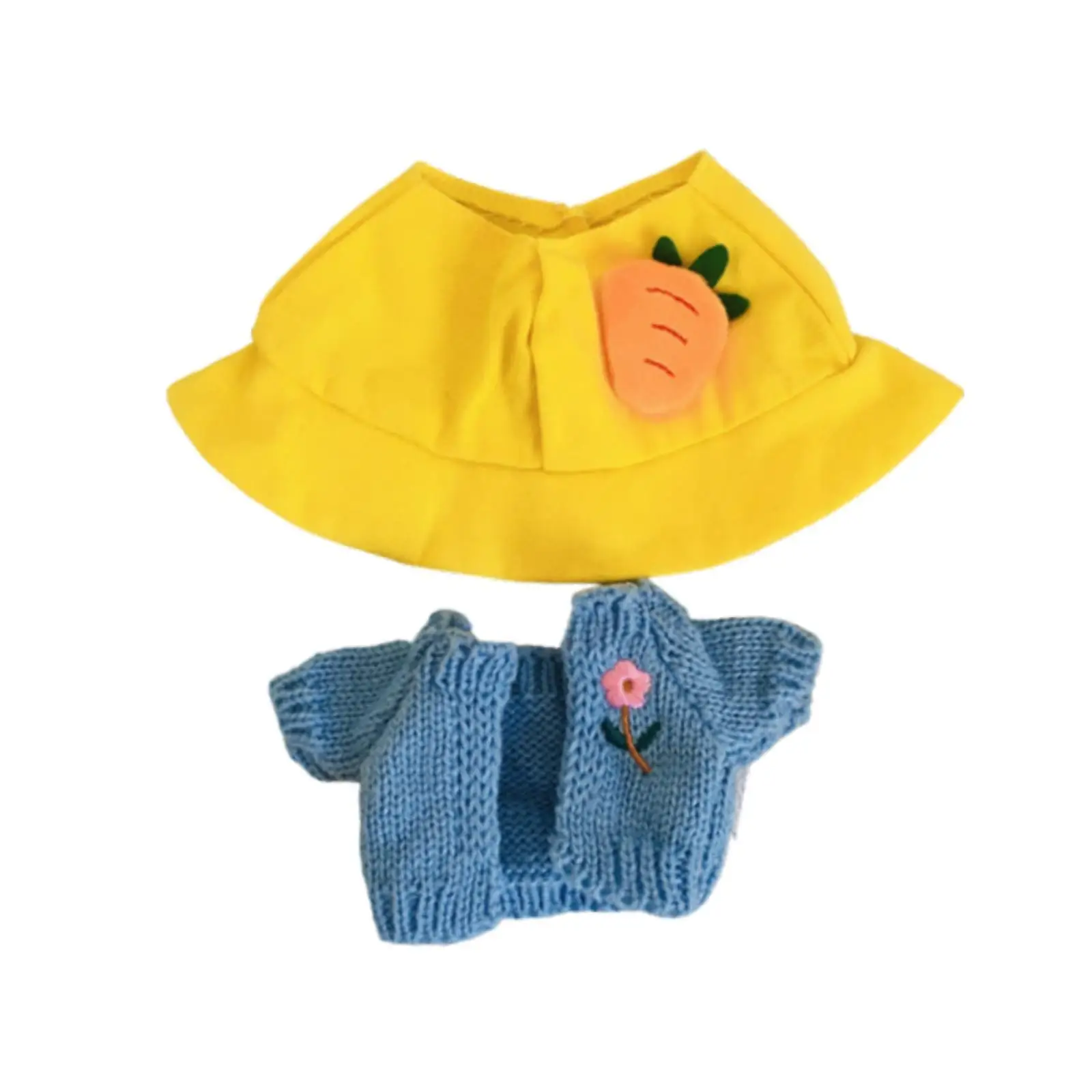 

2x одежда для кукол со шляпой, аксессуары, повседневная одежда, костюм для кукол 20 см, платье для девочек, куклы для мальчиков, подарки на день рождения