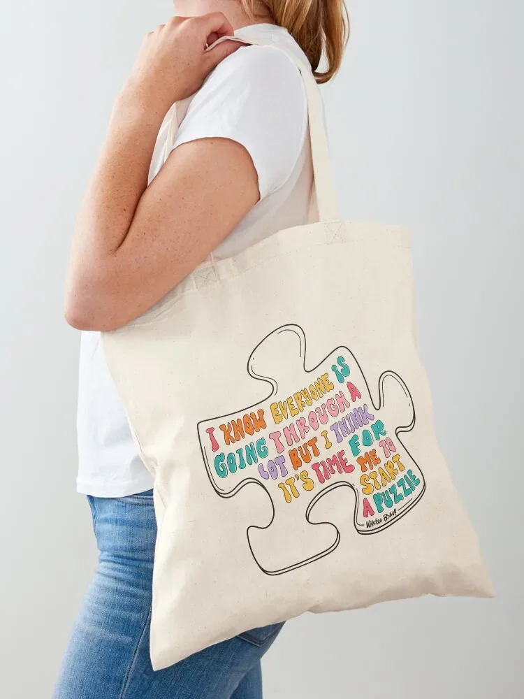 Colorful Winston puzzle Tote Bag sac pour femme custom canvas bag Tote Bag