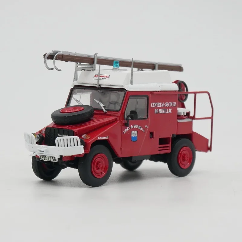 Diecast Ixo 1:43 Scale Cournil SCD Desautel French Fire Engine Alloy Car Model Collectible Toy Gift Souvenir Display