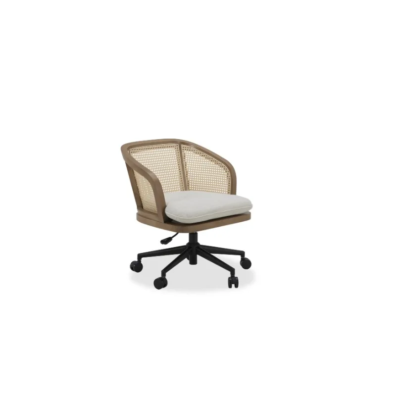 Springwood Desk Chair, Light Honey Finish，Comfort，Dacron and high-density foam ，