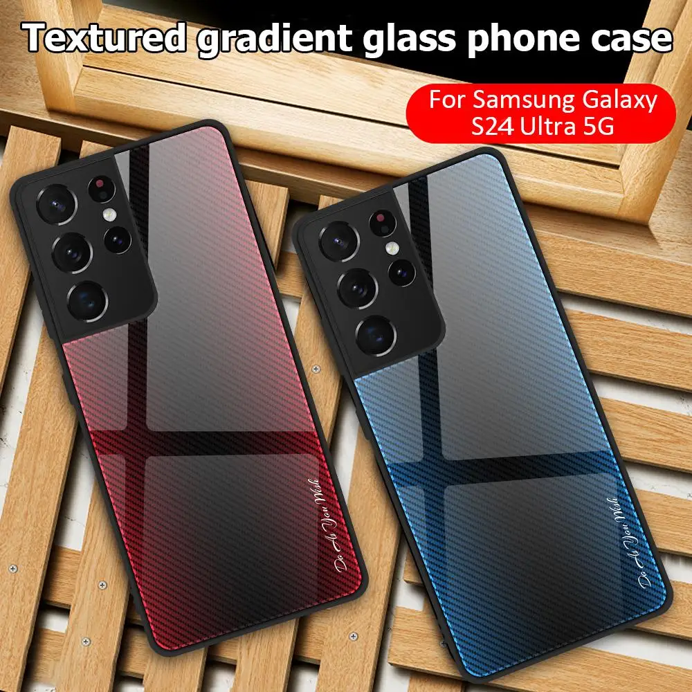 For Samsung S24 Ultra Case Gradient Glass Case For Samsung Galaxy S24 S23 S22 Ultra S21 FE S20 FE Ultra S21FE Plus Back Cover