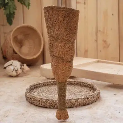 بونساي فرشاة الألياف الزهرية أداة المحمولة بونساي تنظيف فرشاة لوازم الحدائق حديقة تنظيف الملحقات #1