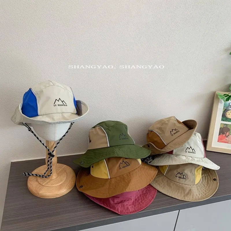 

Kids Hats Camping Children's Hat Summer Fisherman Hat Quick Drying Thin Baby Sun Shading Caps for Girls Boys