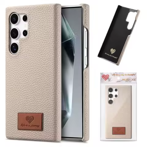 Leather Phone Case for Samsung Galaxy S25 Ultra S24 S22 Plus S23 S21 FE A16 A06 A26 A36 A56 A55 A35 A25 A05S Protective Cover