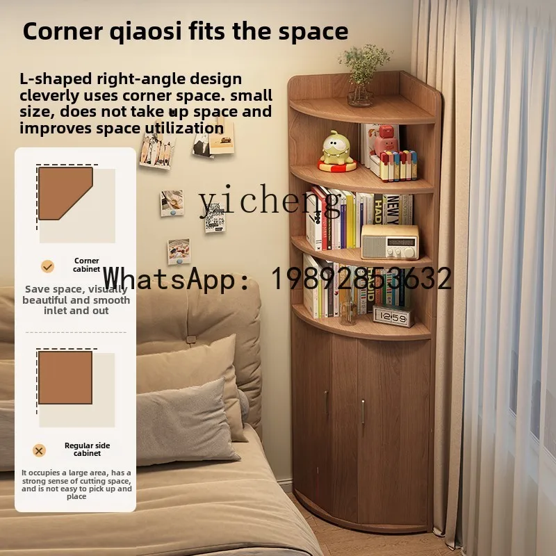 corner locker household living room small apartment corner cabinet bedroom triangular corner cabinet