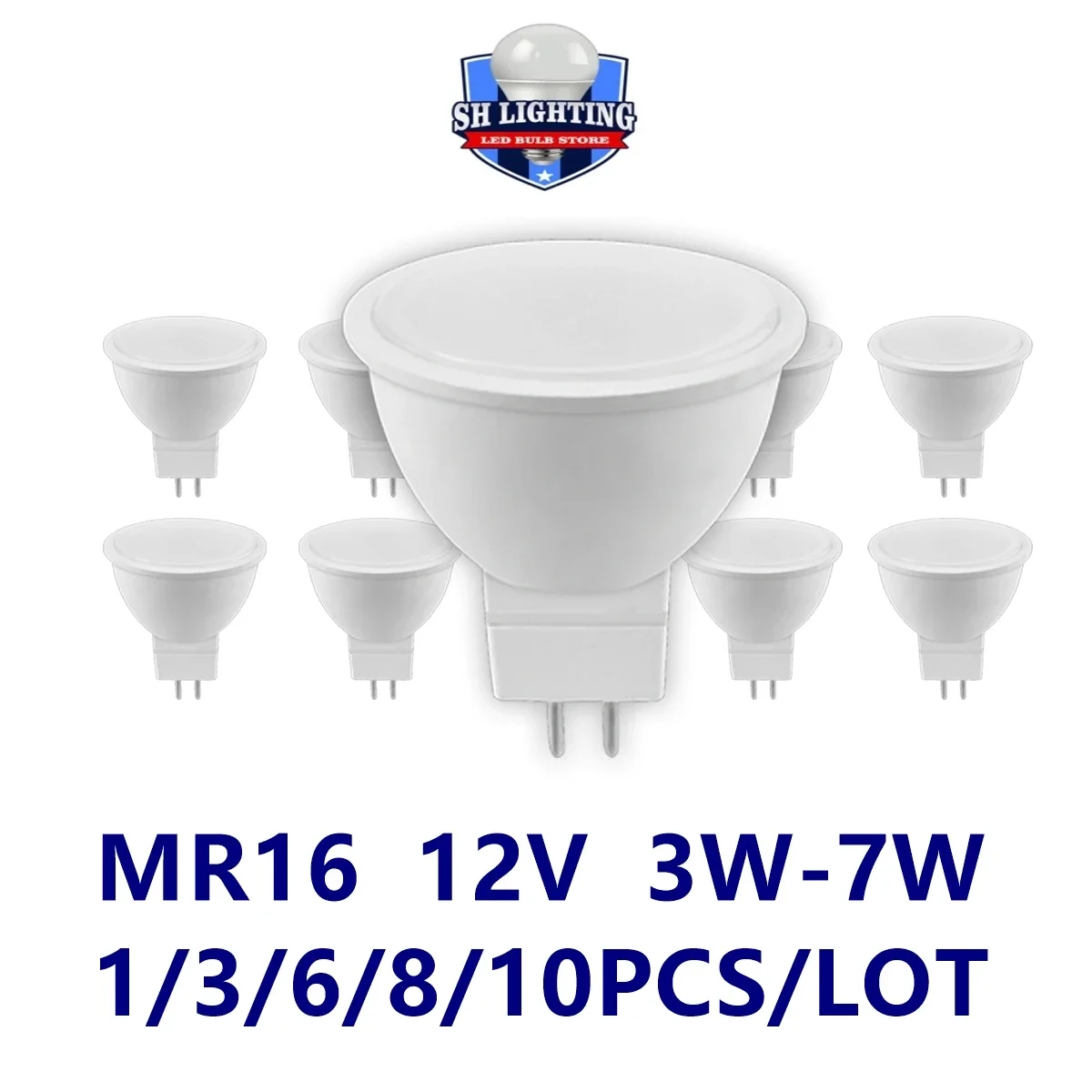 

GU5.3 точечная фотолампа светодиодный MR16 AC DC 12V 3W 5W 6W 7W