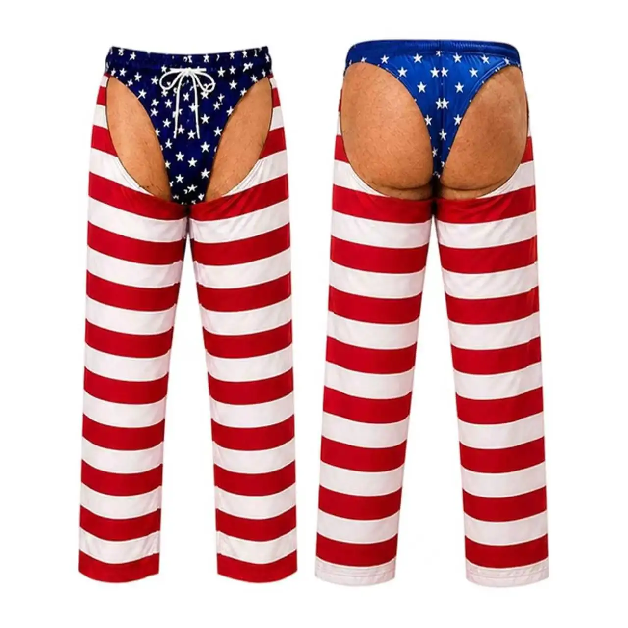 Male Women 3D leopard printed Funny humorous False thong Pajama Pants Adluts Home Furnishing Trousers Pajama Men Sleep Bottom