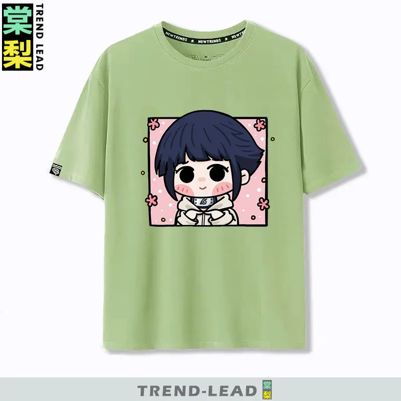 

Naruto Q-version Uzumaki Naruto Obito Uchiha Sasuke Cartoon Character Children's Short Sleeved Loose Trendy Parent-child T-shirt
