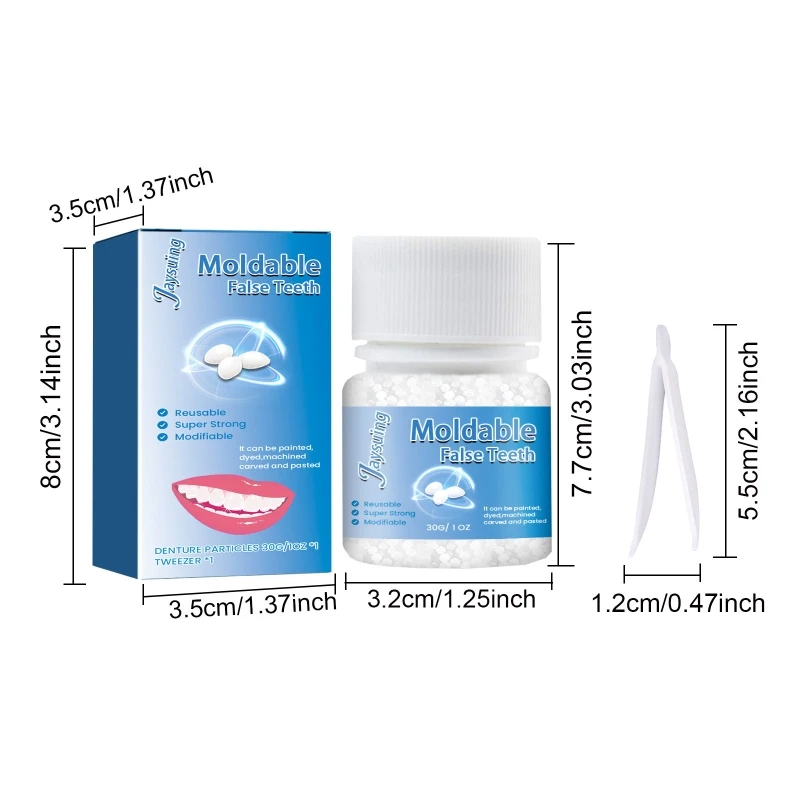 Tooth Filling Repair DIY False Teeth Filler Temporary Tooth Filling Fake Teeth Repair Beads Filling for Teeth