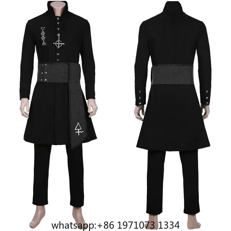 Disfraz de Cosplay de Anime Ghost, disfraz de Alpha y Omega Papa Emeritus, uniforme, traje para Halloween, espectáculo, juego de rol, hombres y mujeres