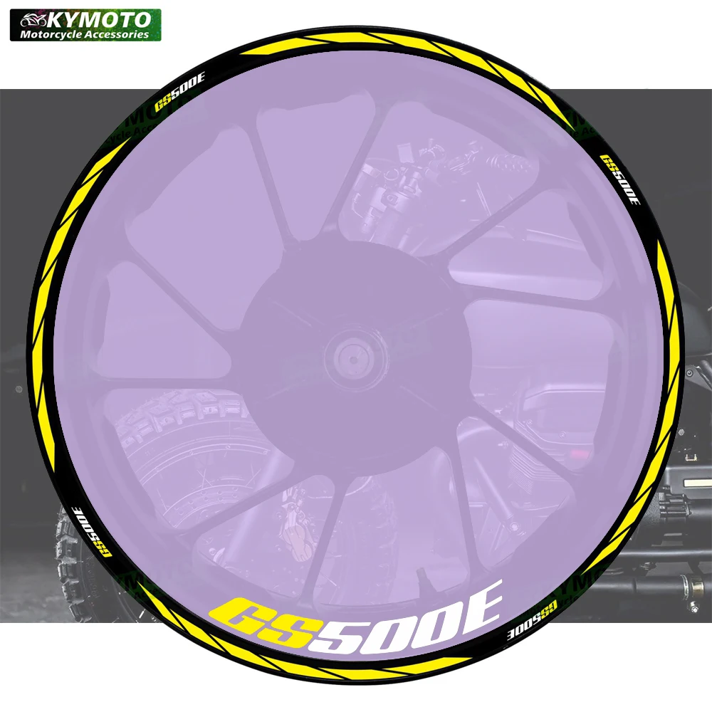 

For GS500E GS 500E motorcycle accessories 17 inch front and rear wheel decals fairing wheel hub reflective stickers