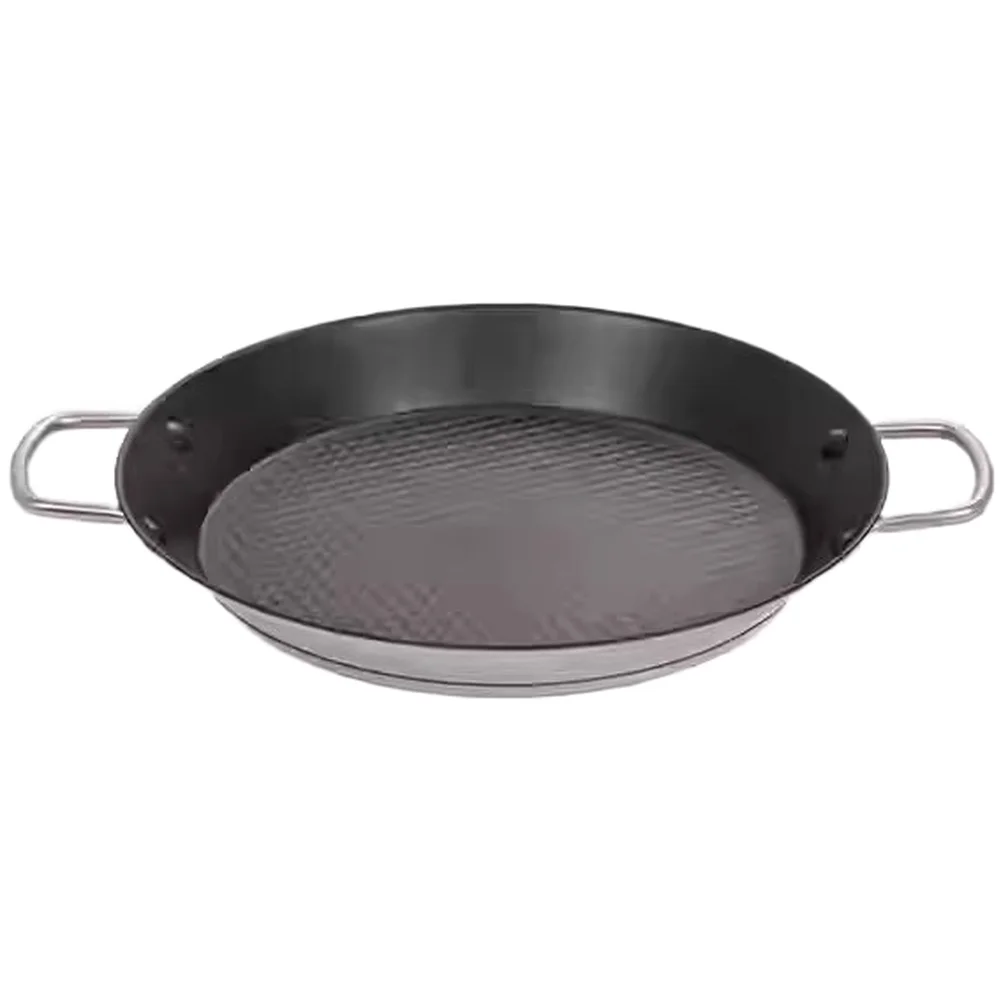 

Сковорода для барбекю из нержавеющей стали коммерческого класса с антипригарным покрытием для говядины, сковорода для барбекю с короткими ребрами и толстым усиленным композитным дном