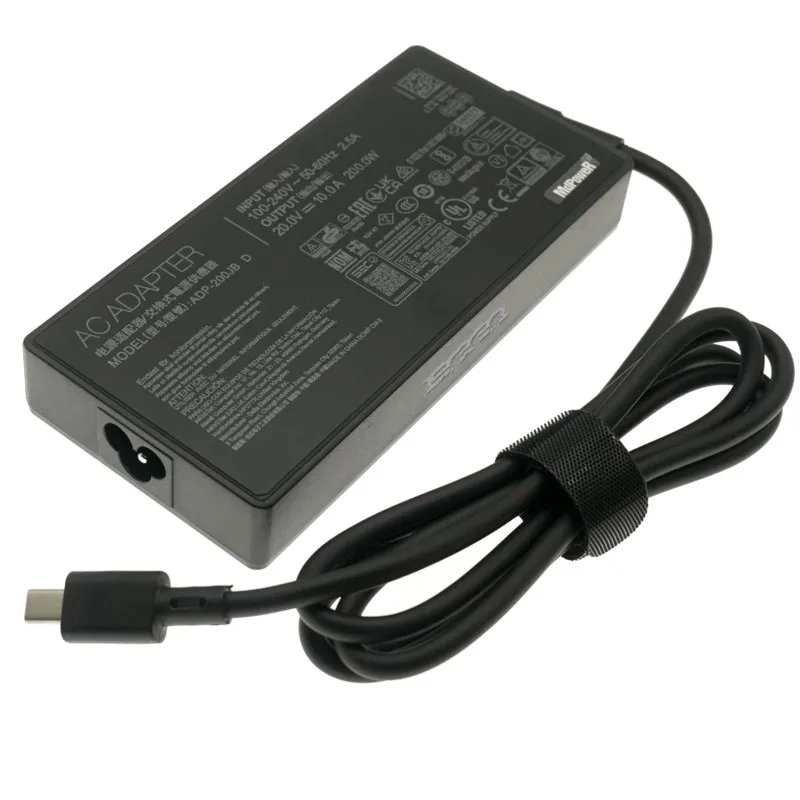 ADP-200JB D 20V 10A 200W AC محول شاحن ل Asus ProArt P16 H7606WP ROG Zephyrus G16 GA605 USB تلميح ADP-200EB B A20-200P1A