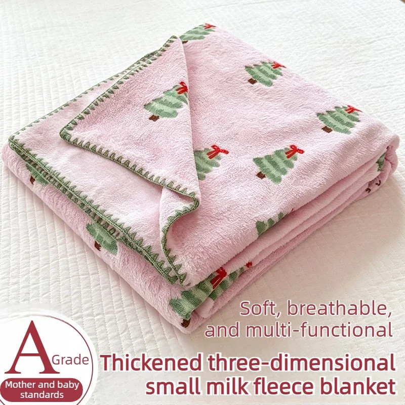 Skin-friendly Cozy Autumn Blanket Soft Cloud-feeling Multi-functional Blankets Winter Thickened Encryption Warm Plush Bed Sheet