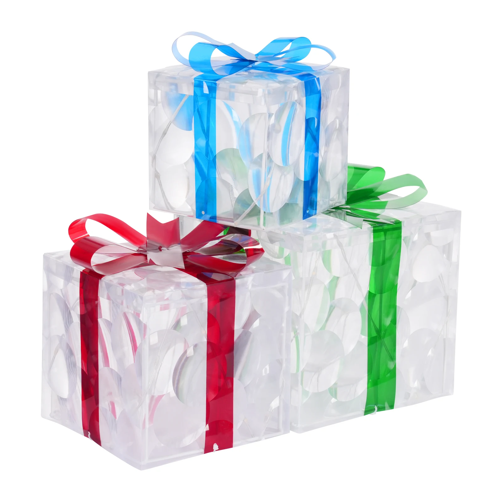 Christmas Lighted Gift Boxes, Christmas Decorations, Box Ornament for Christmas Decorations