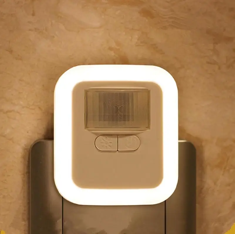 Led Smart Night Light Motion Sound Sensor Night Light Brightness Adjustment Night Light Bedroom Lamp Staircase Decorative Lamps