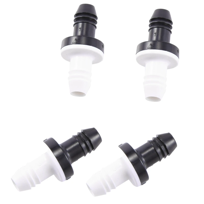 4Pcs 3/8 Inch 10Mm Inline Abs One Way Water Non Return Check Valve For Fuel Gas Liquid Air