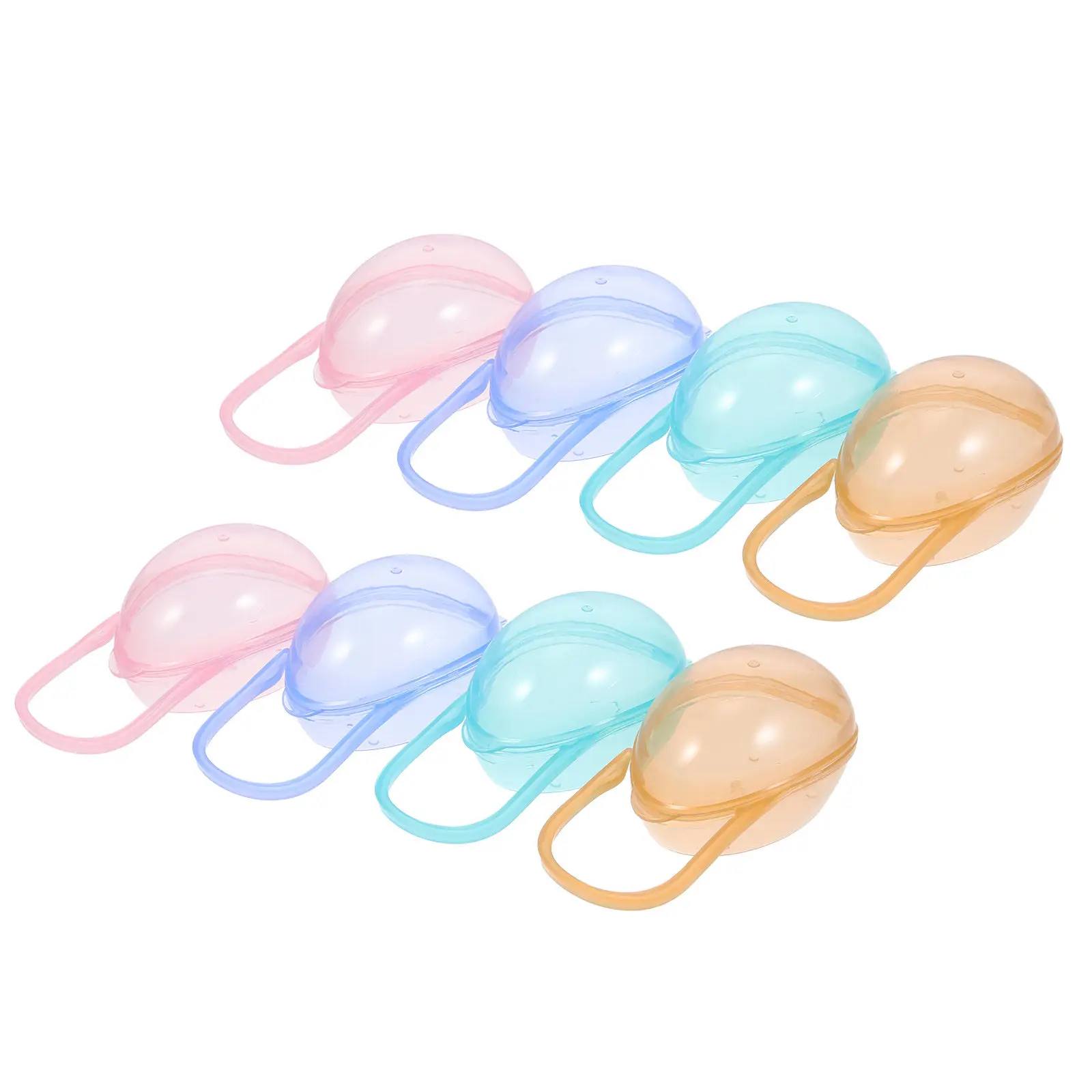 8Pcs Pacifier Cases for New Mommy and Daddy Multi-Functional Large Capacity Lightweight Easy to Carry Pacifier Case