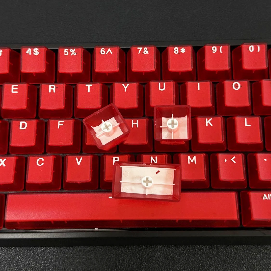 114 مفتاحًا من نوع Red Jade Pu - مراجعة Keycaps Translucent Pudding Rgb وسعره