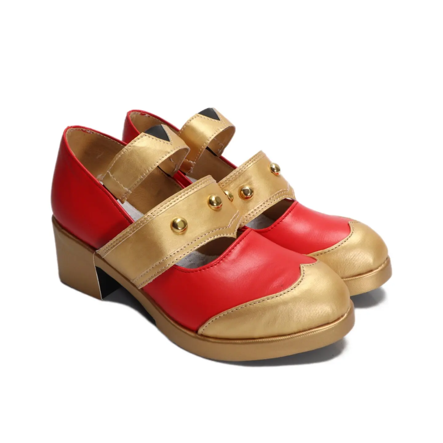 Anime Umamusume: Pretty Derby El Condor Pasa Cosplay Shoes Golden Short PU Leather Boots For Halloween Carnival