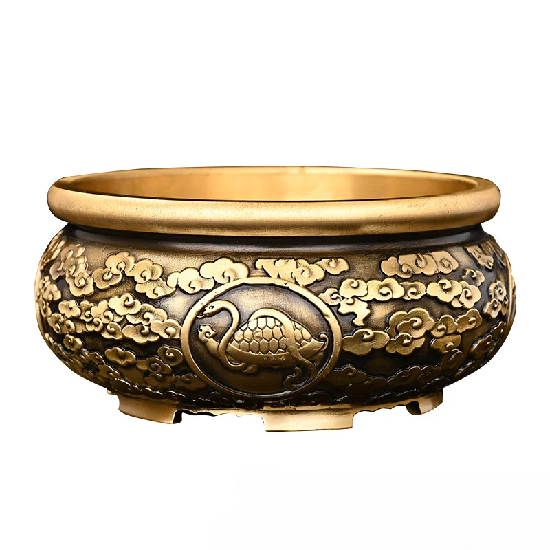 

Copper Cornucopia, Zodiac Auspicious Cloud Basin