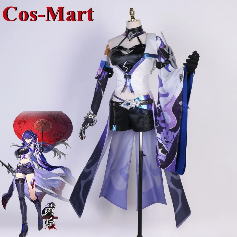 

Cos-Mart Game Honkai: Star Rail Acheron Cosplay Costume Miss Huang Quan NiuSkin Party Role Play Clothing