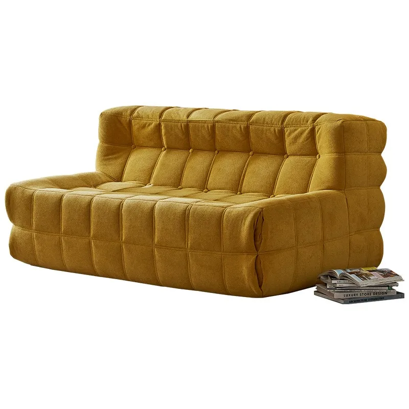 Bedroom Balcony Waffle Lazy Sofa Roll Bag Compression Sponge Sofa
