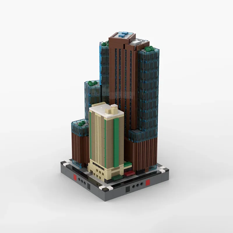 Street View Model Moc Building Blocks Embassy Suites Model Technology Brick DIY Assembly Construction Toy Holiday Gifts