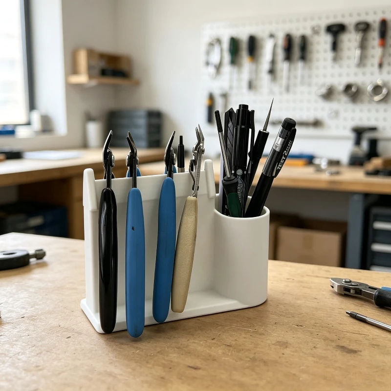 Multi-functional Tool Storage Stand, an All-in-one Desktop Organizer That Can Hold Pliers, Tweezers, Pens, and Screwdrivers