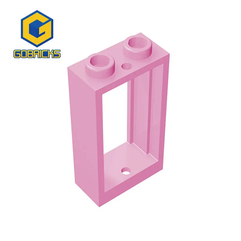 Bricks Frame Window Compatível com 60593 Crianças monta Blocos de Construção, Peças Criativas Educativas, 1x2x3, Gobricks, 10pcs