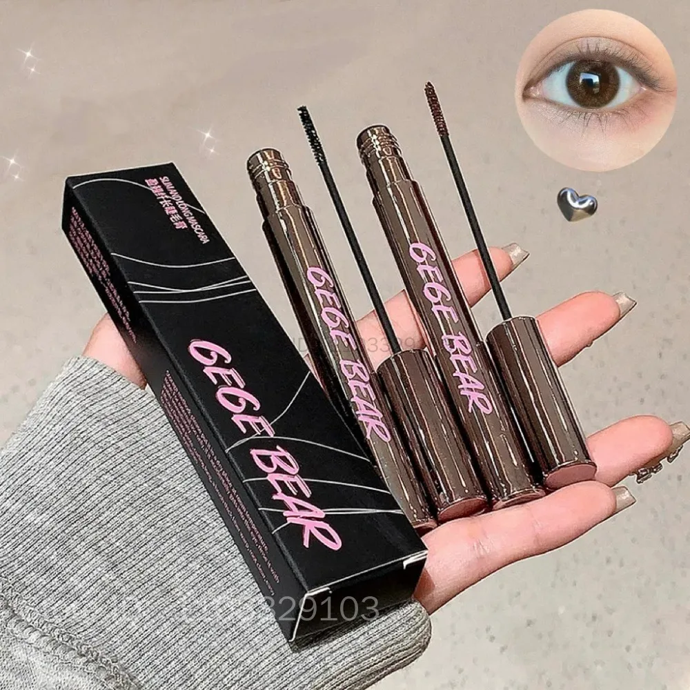 Seidenfaser-Mascara, die die Wimpern verlängert, Wimpernverlängerung, wimpern, wasserdicht, schnell trocknend, braun, schwarz, Curling-Mascara Comestic
